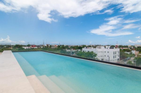 Comfy 1BR aprtmt Gym WiFi Rooftop Infinity Pool